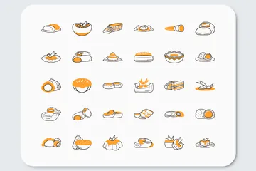 Snack indonésien Icon Pack