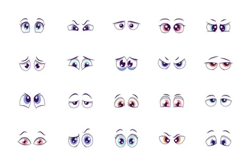 Comic Eyes Icon Pack