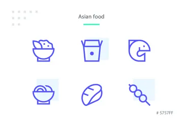 Comida asiática Icon Pack