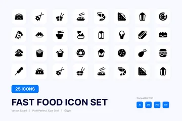 Comida rápida Paquete de Iconos