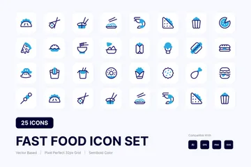 Comida rápida Paquete de Iconos