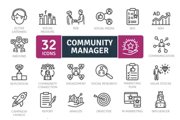 Community Manager Icon Pack