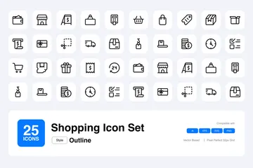 Compras Paquete de Iconos