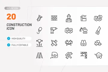 Construção Pacote de Ícones