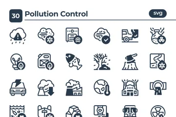 Controle de poluição Pacote de Ícones