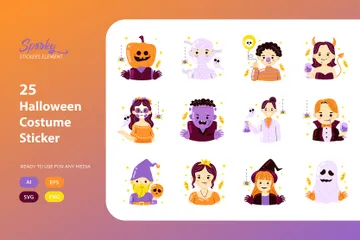 Costume di Halloween Icon Pack