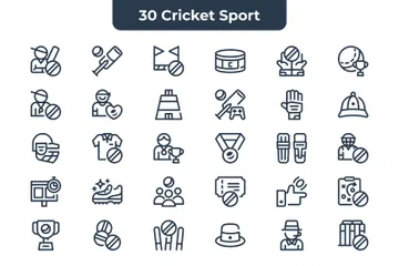 Cricket Sport Icon Pack