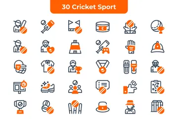 Sport de cricket Pack d'Icônes