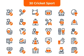 Cricket Sport Icon Pack