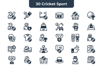 Cricket Sport Icon Pack