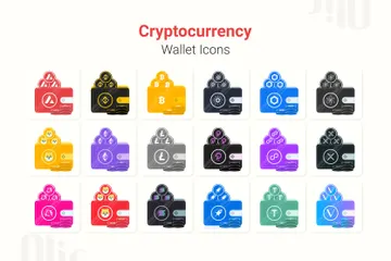 Cryptocurrency Wallet Icon Pack
