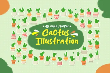 Cute Cactus Icon Pack