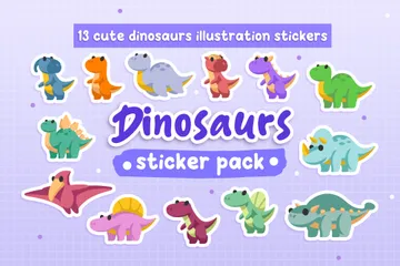 Cute Dinosaur Icon Pack