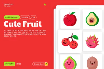 Cute Fruits Icon Pack