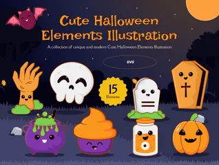 Cute Halloween Decoration Icon Pack
