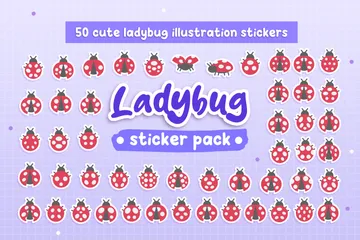 Cute Ladybug Icon Pack