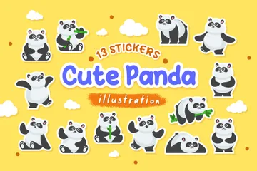Cute Panda Icon Pack
