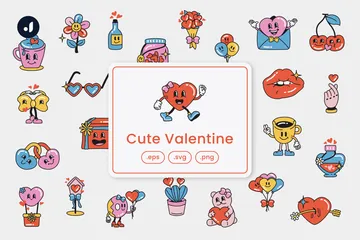 Cute Valentine Icon Pack
