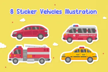 Cute Vehicle Icon Pack