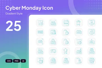 Cyber Monday Sales Icon Pack