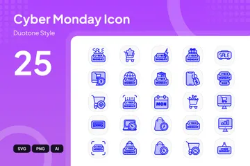 Cyber Monday Sales Icon Pack