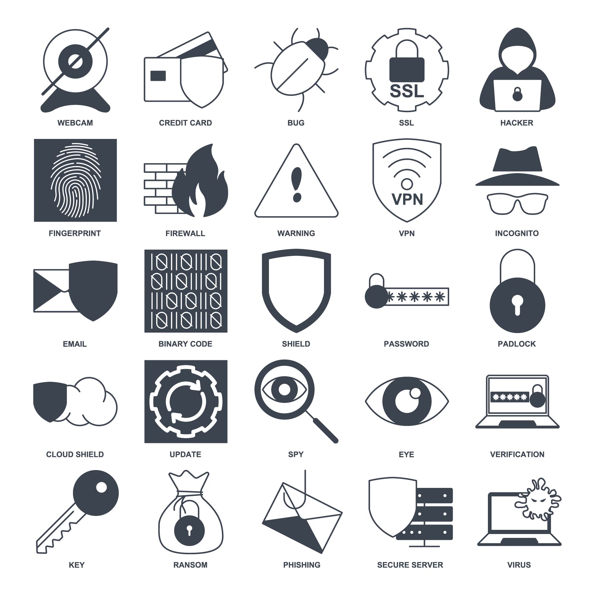 Download Cyber Security Icon pack Available in SVG, PNG & Icon Fonts