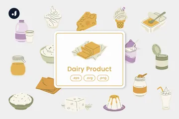 Dairy Product Icon Pack