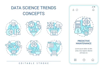Data Science Trends Icon Pack