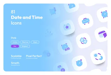 Date And Time Icon Pack