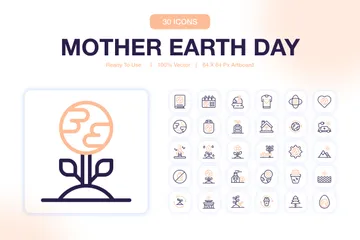 Dia da Mãe Terra Icon Pack