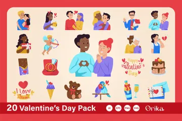 Día de San Valentín Paquete de Iconos