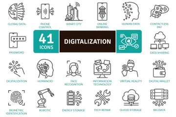 Digitalisation Icon Pack
