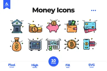 Dinero Paquete de Iconos