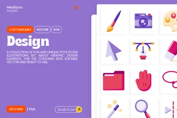 Diseño gráfico Icono Pack