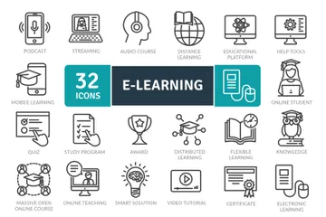 E-learning Icon Pack