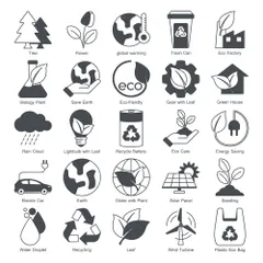 Ecologia Meio Ambiente e Sustentabilidade Icon Pack