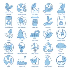 Ecology Environment And Sustainability Icon Pack
