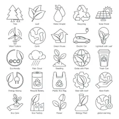 Ecology Environment And Sustainability Icon Pack