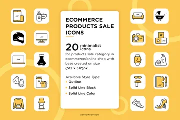 Ecommerce Product Sale Icon Pack