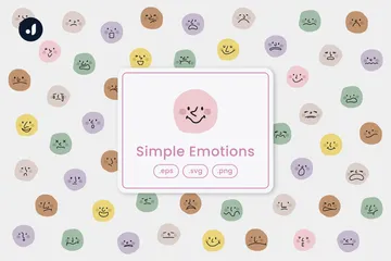 Einfache Emotionen Symbolpack