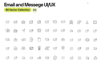 Email And Messege UI/UX Icon Pack