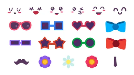 Emoticono divertido Paquete de Iconos