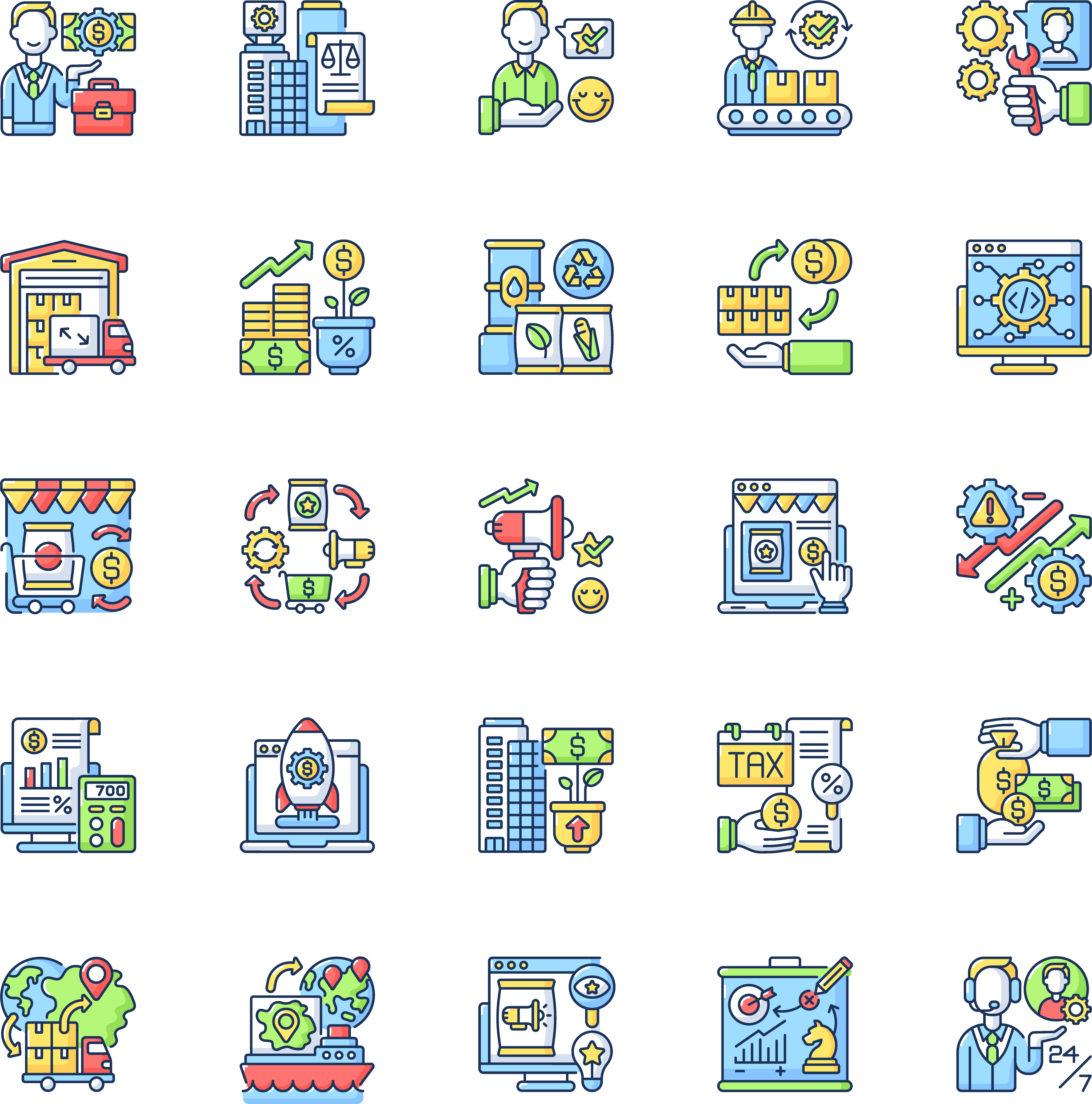 Download Entrepreneurship Icon pack Available in SVG, PNG & Icon fonts