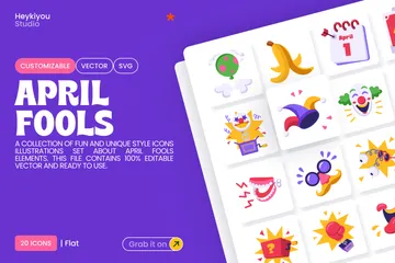 Erster April Symbolpack