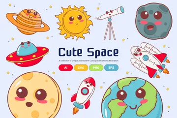 Espace mignon Pack d'Icônes