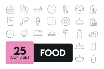 Fast Food And Kitchen Icon Pack