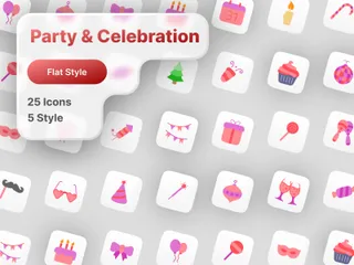 Fête et célébration Icon Pack