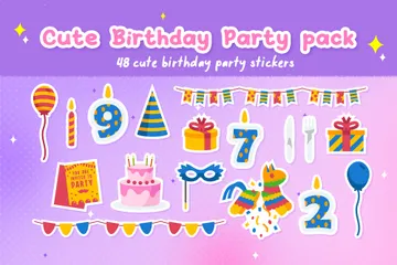 Fiesta de cumpleaños Icon Pack