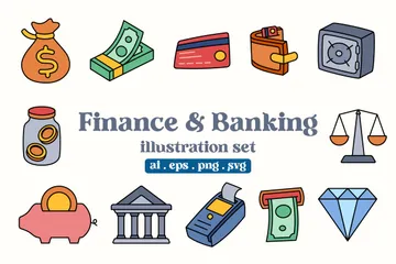 Finance Banking Icon Pack