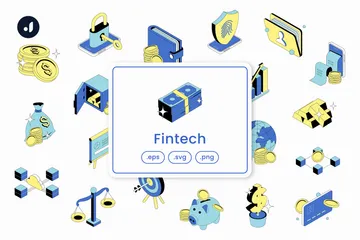 Technologie financière Pack d'Icônes